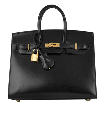 Birkin 25 Sellier In Box Black, &pound;16,000, Handbags, Black, Leather, Front view